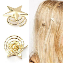 1 5 10Pcs Mini Gold Star Hairpins Women Sweet Hair Clips EF8