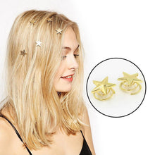 1 5 10Pcs Mini Gold Star Hairpins Women Sweet Hair Clips EF8