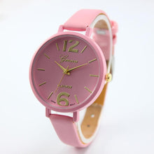 10 Colors Women Bracelet Watch Geneva Famous Ladies Faux Leather Analog Quartz Wrist Watch Clock Women relojes mujer EF8