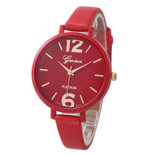 10 Colors Women Bracelet Watch Geneva Famous Ladies Faux Leather Analog Quartz Wrist Watch Clock Women relojes mujer EF8