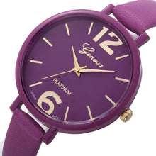 10 Colors Women Bracelet Watch Geneva Famous Ladies Faux Leather Analog Quartz Wrist Watch Clock Women relojes mujer EF8