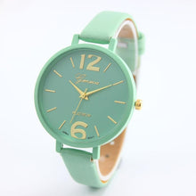 10 Colors Women Bracelet Watch Geneva Famous Ladies Faux Leather Analog Quartz Wrist Watch Clock Women relojes mujer EF8