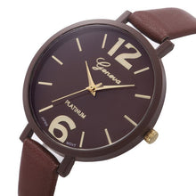 10 Colors Women Bracelet Watch Geneva Famous Ladies Faux Leather Analog Quartz Wrist Watch Clock Women relojes mujer EF8