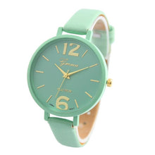 10 Colors Women Bracelet Watch Geneva Famous Ladies Faux Leather Analog Quartz Wrist Watch Clock Women relojes mujer EF8