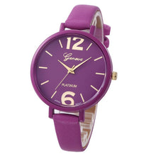 10 Colors Women Bracelet Watch Geneva Famous Ladies Faux Leather Analog Quartz Wrist Watch Clock Women relojes mujer EF8