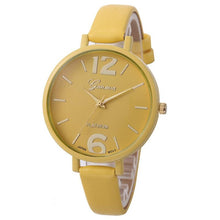 10 Colors Women Bracelet Watch Geneva Famous Ladies Faux Leather Analog Quartz Wrist Watch Clock Women relojes mujer EF8