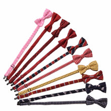 10 Designs Kids Tie Cute Lovely Sunflower Stripe Dot Bear Spiderman Print Adjustable Bowtie Classic Children Bow Tie EF8