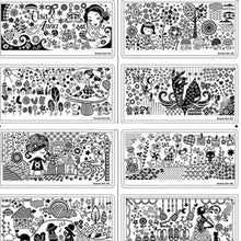 10 Styles Dream Girl Series Nail Stamp Stamping Image Steel Plate Print Nail Art Template DIY Polish Tools EF8