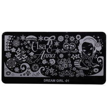 10 Styles Dream Girl Series Nail Stamp Stamping Image Steel Plate Print Nail Art Template DIY Polish Tools EF8