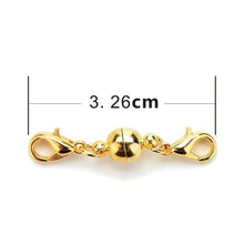10PCS Silver Gold Plated Strong Paved Magnetic Clasps Jewelry Findings Magnetic Clasps Lobster Clasps for Necklace   Bracelets EF8