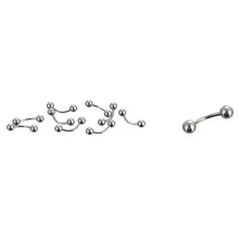 10PCS Stainless Steel Curved Eyebrow Nose Lip Earrings Nipple Piercings Punk Body Piercing  EF8