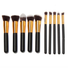 10pc Full Set Women Makeup Brush Kit Superior Professional Soft Cosmetic Brushes Multifunction Toiletry Kit for Women EF8