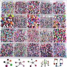 110Pcs Lovely Body Jewellery Piercing Eyebrow Belly Tongue Bar Ring Bulk lots EF8