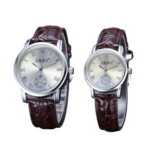 12 Styles Couple Lovers Watch Auto Date Calendar Quartz Movement Leather Strap Wristwatches Relogio Masculino EF8