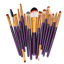 15pc Professional Makeup Cosmetic Brushes Set For Women Soft Foundation Eyeshadow Eyeliner Lip Brush Tool Accessories EF8