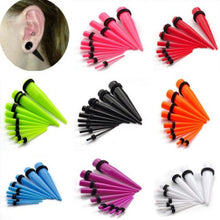 18Pcs Acrylic Ear Plug Taper Kit Gauges Ear Exp er Stretcher Stretching Piercing Women Mens Body Jewelry EF8