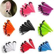 18Pcs Acrylic Ear Plug Taper Kit Gauges Ear Exp er Stretcher Stretching Piercing Women Mens Body Jewelry EF8