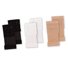 2 Rows 2 Hooks Bra Extenders Nylon Clasp Strap Women Bra Strap Extender 3 Colors EF8