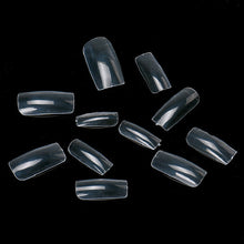 100pc False Nails Clear Full Cover and Half Nail Fake Nail Art Tips French Nail Tools with a Box EF8