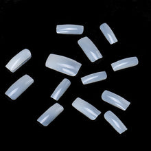 100pc False Nails Clear Full Cover and Half Nail Fake Nail Art Tips French Nail Tools with a Box EF8