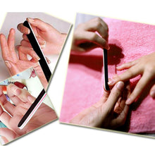 10pc Professional Nail Files Buffer Buffing Slim Crescent Grit Sandpaper 100/180 Nail Tools EF8