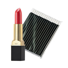 12-ColorMakeup Matte Lipstick Lip Gloss Pencil Long Lasting lipglossOne-Time 50pc Black Lip Gloss Brush EF8