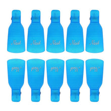 10pc Nail Art Polish Lacquer Easy Remover Soak Off Cap Clip Magic UV Gel Nail Polish Remover Wrap Tools EF8