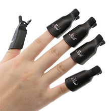 10pc Nail Art Polish Lacquer Easy Remover Soak Off Cap Clip Magic UV Gel Nail Polish Remover Wrap Tools EF8