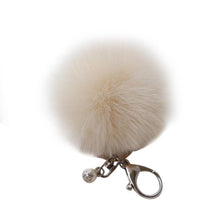 18 Fluffy Ball Keychain Cute Simulation Rabbit Fur Ball Key Chain For Car Key Ring Car Ornaments Bag Pendant key ring EF8