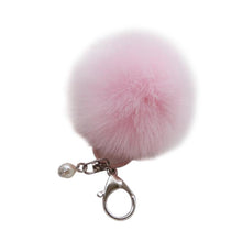 18 Fluffy Ball Keychain Cute Simulation Rabbit Fur Ball Key Chain For Car Key Ring Car Ornaments Bag Pendant key ring EF8