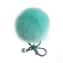 18 Fluffy Ball Keychain Cute Simulation Rabbit Fur Ball Key Chain For Car Key Ring Car Ornaments Bag Pendant key ring EF8