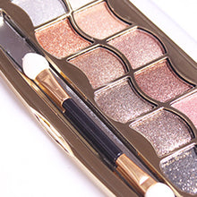 12 colors diamond bright colorful eye shadow super flash paleta de maquiagem Glitter eyeshadow with brush makeup EF8