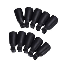 10pc Wearable Acrylic Plastic Nail Art Soak Off Cap Clip UV Gel Polish Remover Wrap Tool Fast Shipping EF8