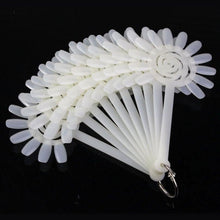 10pc Natural 12 Color Women Ladies False Nail Art Tips Sticks Polish Display Fan Salon Makeup Tools EF8