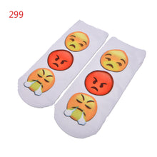 10 Styles Women 3D Printed Smiley Face Emoticons Emoji Amusing Ankle Socks Costume Accessories For Women EF8
