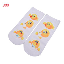 10 Styles Women 3D Printed Smiley Face Emoticons Emoji Amusing Ankle Socks Costume Accessories For Women EF8