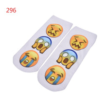 10 Styles Women 3D Printed Smiley Face Emoticons Emoji Amusing Ankle Socks Costume Accessories For Women EF8