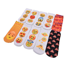 10 Styles Women 3D Printed Smiley Face Emoticons Emoji Amusing Ankle Socks Costume Accessories For Women EF8