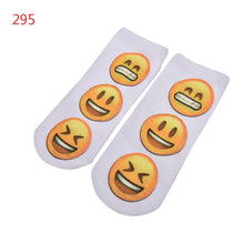 10 Styles Women 3D Printed Smiley Face Emoticons Emoji Amusing Ankle Socks Costume Accessories For Women EF8