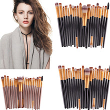 20pc Silver Synthetic Kabuki Makeup Brush Set Cosmetics Foundation Blending Blush Makeup Tool EF8