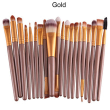 20pc Silver Synthetic Kabuki Makeup Brush Set Cosmetics Foundation Blending Blush Makeup Tool EF8
