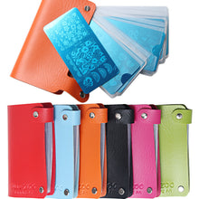 24 Slots Nail Art Stamp Plate Stamping Plates Holder Storage Bag Cases Stamp Bag Organizer 15*85cm Nail Stamping Plate EF8