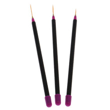 3pc Nail Art Tips Tools Polish Pen Drawing lines Nail Brushes Proffesional Decor Makeup brushes for manicure CY0723 EF8