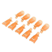10pc Plastic Nail Art Soak Off Cap Clip UV Gel Polish Remover Wrap Tool EF8