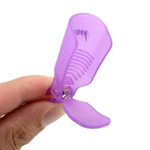 10pc Plastic Nail Art Soak Off Cap Clip UV Gel Polish Remover Wrap Tool EF8