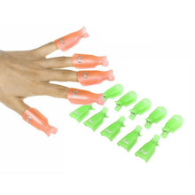 10pc UV Gel Polish Remover Wrap Tool Plastic Nail Art Soak Off Cap Clip s EF8