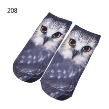 3D Print Animal Cat Women Socks Casual Cartoon Socks Low Cut Ankle Socks EF8