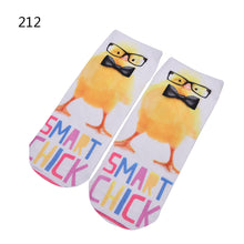 3D Print Animal Cat Women Socks Casual Cartoon Socks Low Cut Ankle Socks EF8