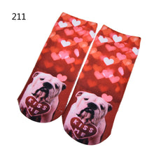 3D Print Animal Cat Women Socks Casual Cartoon Socks Low Cut Ankle Socks EF8