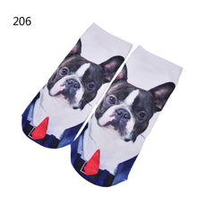 3D Print Animal Cat Women Socks Casual Cartoon Socks Low Cut Ankle Socks EF8
